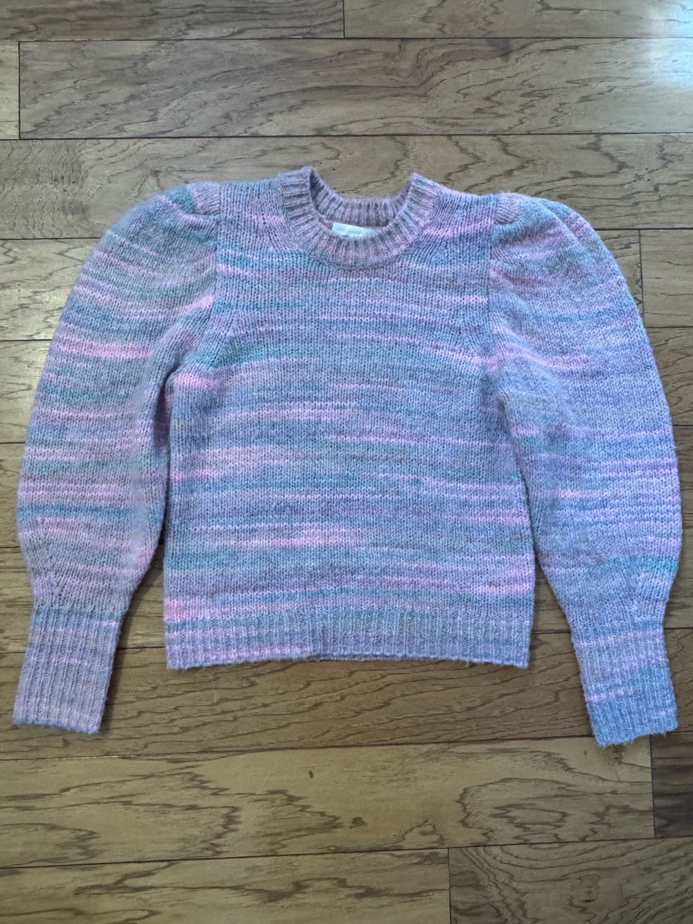 Loveshackfancy Crewneck Puff Sleeve Sweater